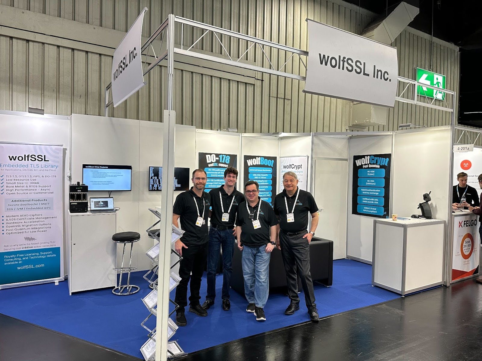 The wolfSSL team at embedded world Germany 2025